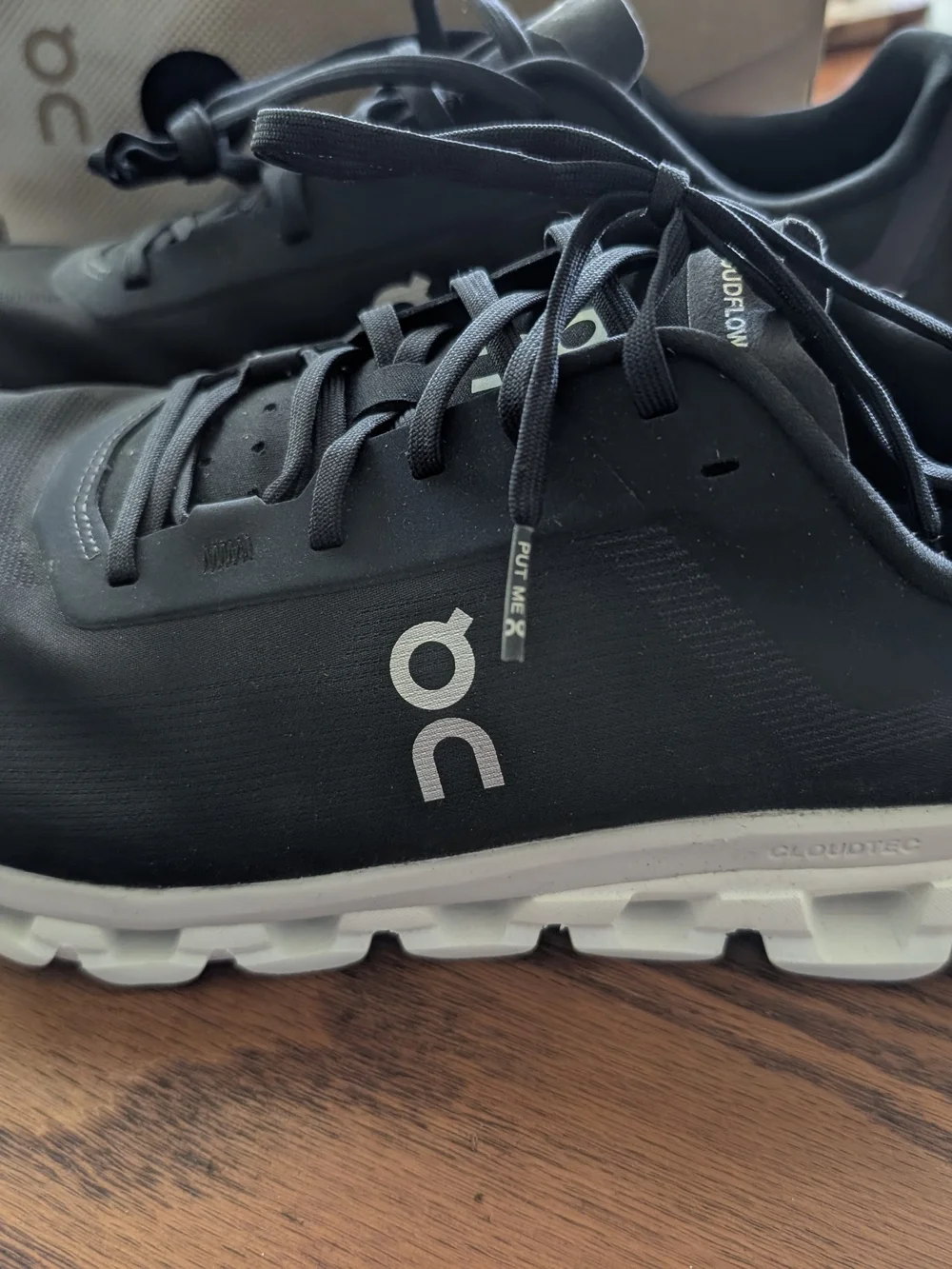 On Running Running Cloudflow 4 Men’s Running Shoes - Black, Size 12